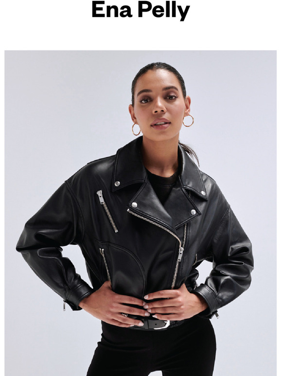 ena pelly cropped leather jacket