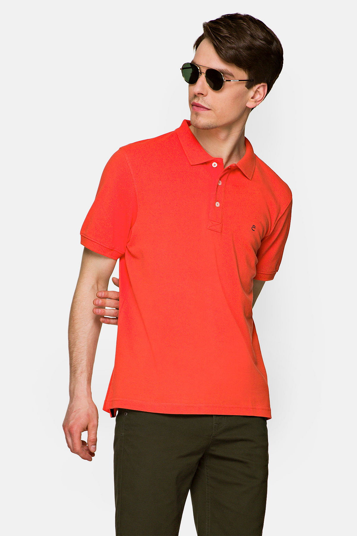 Koszulka Ciemno-Łososiowa Polo Patrick