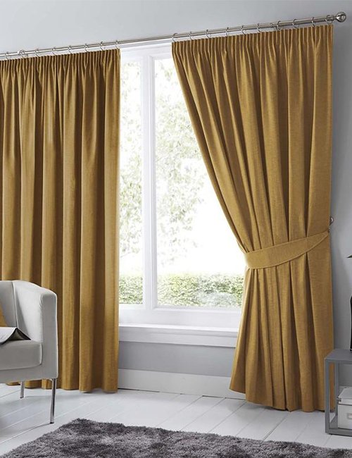 Dijon Thermal BLACKOUT Ready Made CURTAINS Pencil Pleat TAPE TOP *NEW COLOUR* 