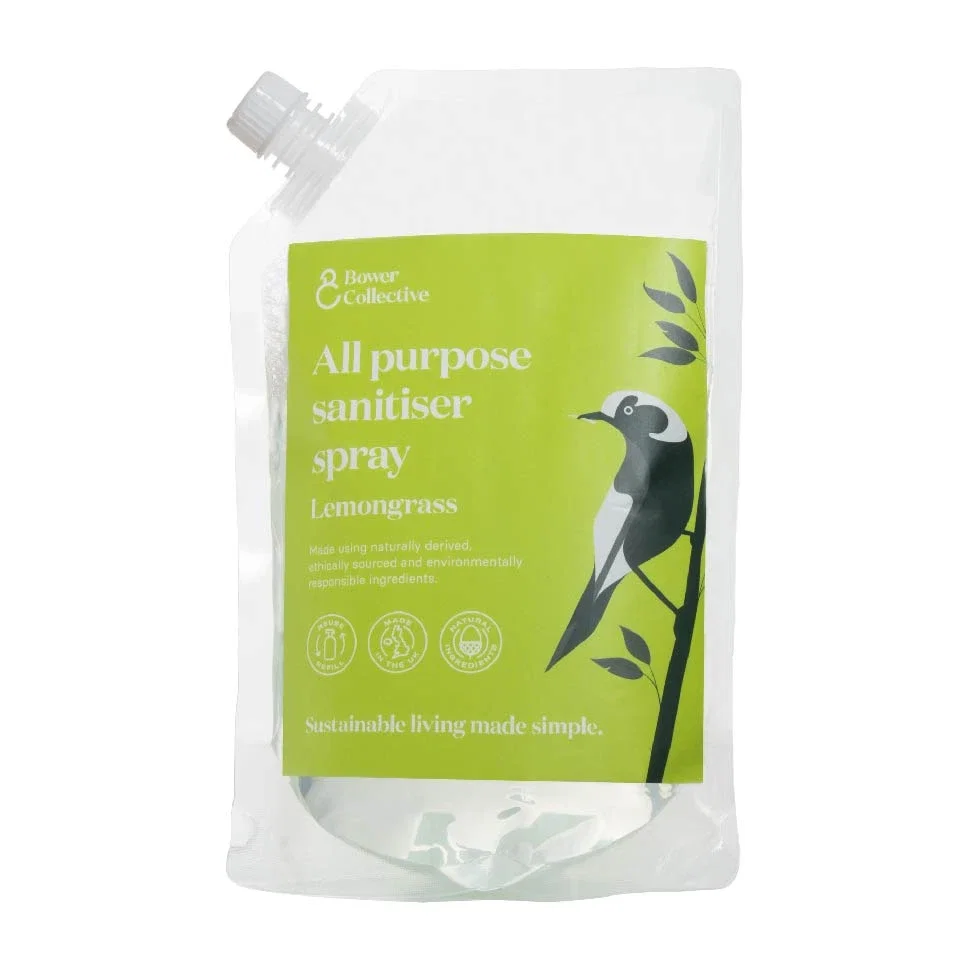 Image of Bower Lemongrass All Purpose Sanitiser Spray Refill 1L