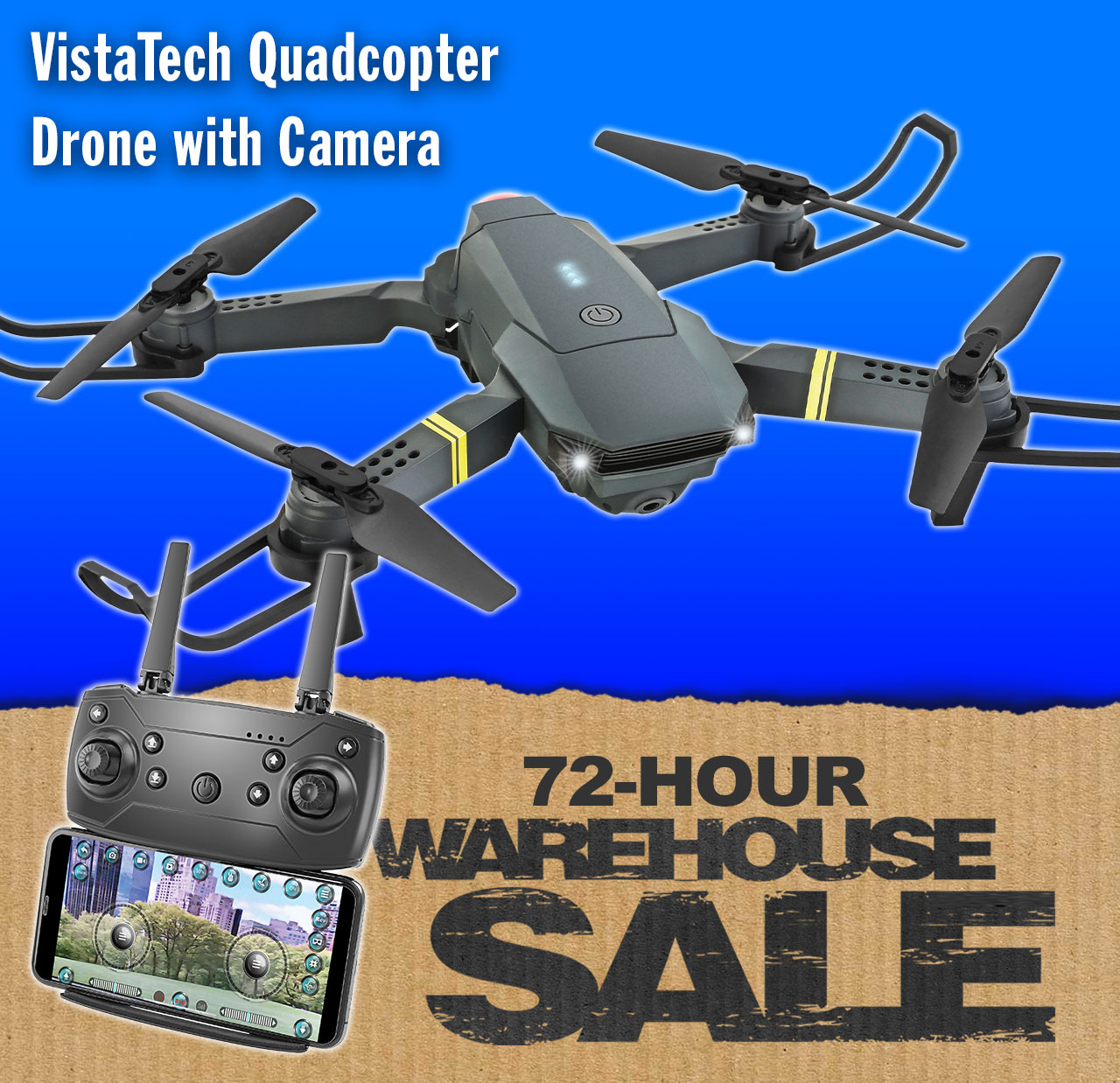 vistatech quadcopter drone review