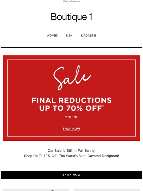 Shop Up To 70% Off Sitewide!
