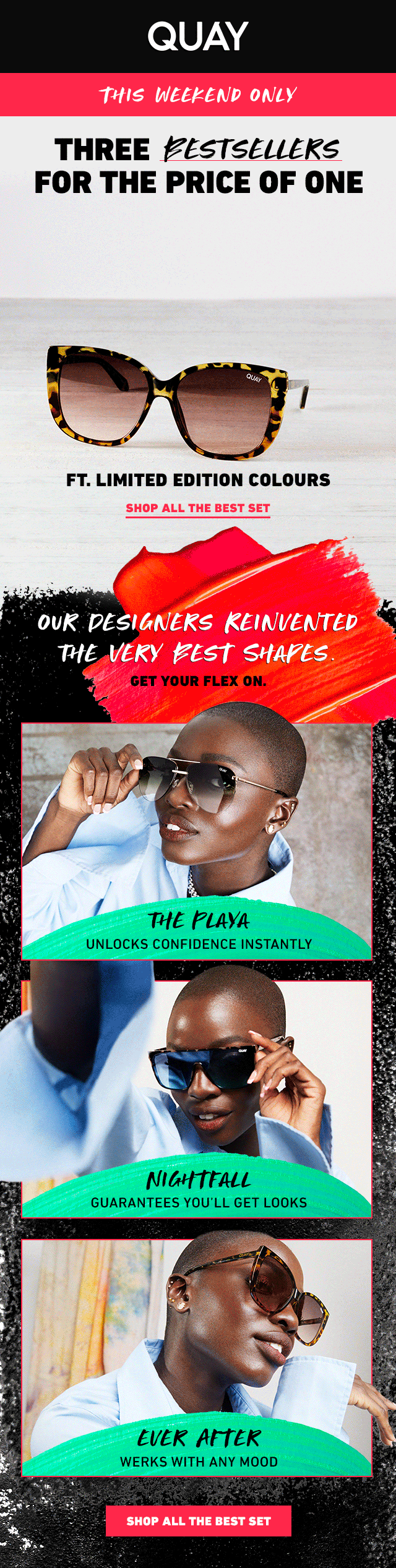 Quay Australia ALL NEW SET, LIMITED EDITION COLOURS Milled