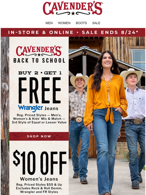 cavender's jean sale