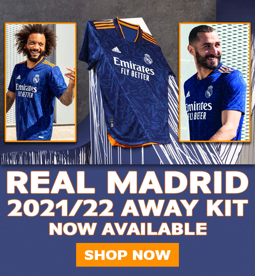 Uksoccershop New 21 22 Real Madrid Away Kit More New Arrivals Milled