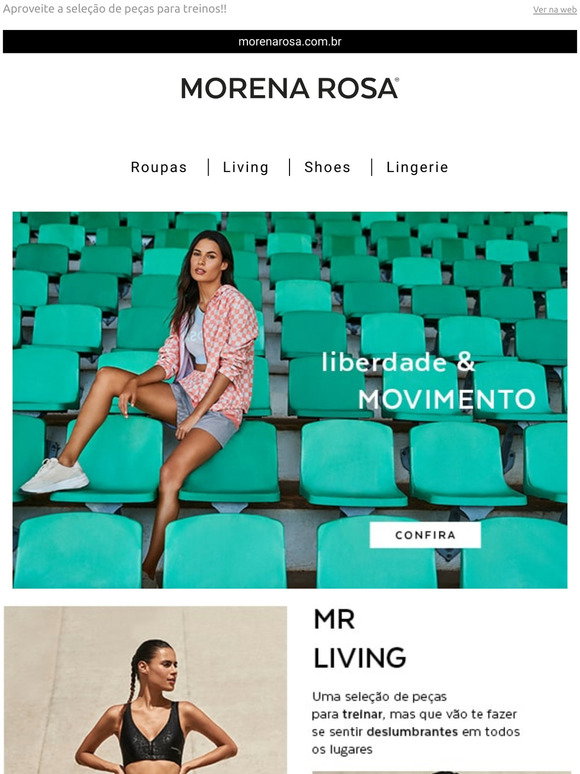Morena Rosa: Aproveite a nossa linha Living para entrar no clima fitness! |  Milled