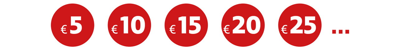 Ronde prijzen vanaf € 5