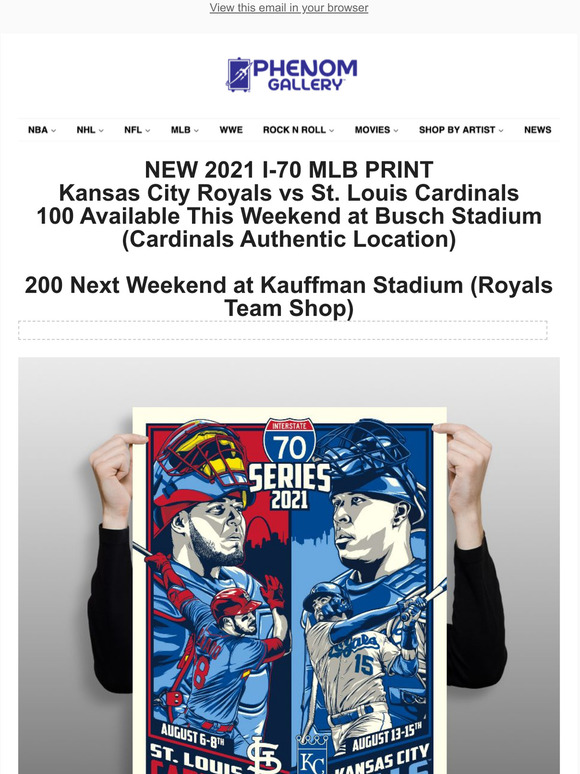 Phenom Gallery Kansas City Royals '23 City Connect 18 x 24