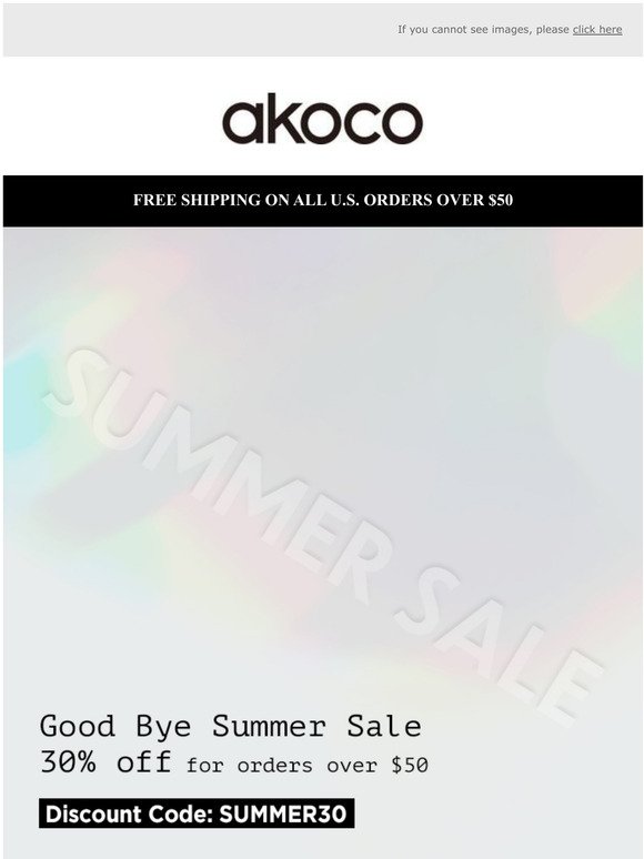 [YOUR COUPON] 30% OFF SUMMER SALE COUPON