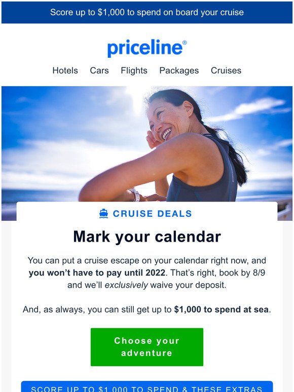book cruise now pay later