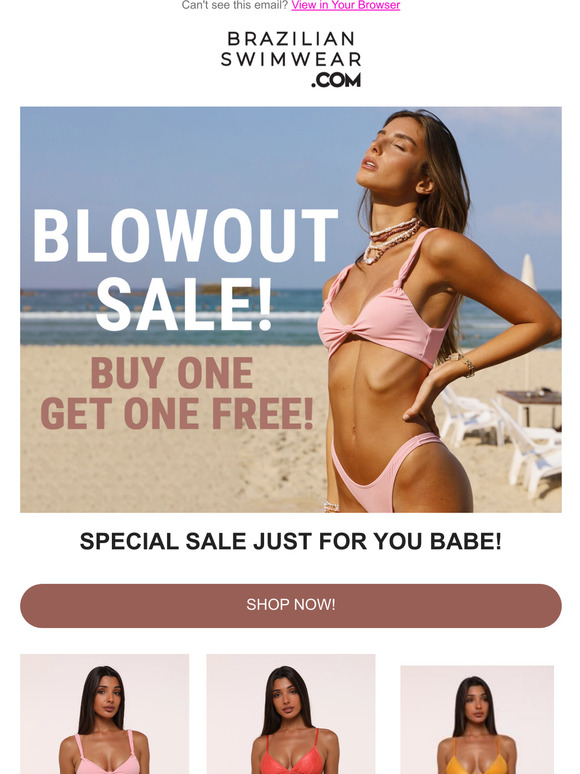 Don't Miss The Blowout Sale! Buy one, get one FREE!