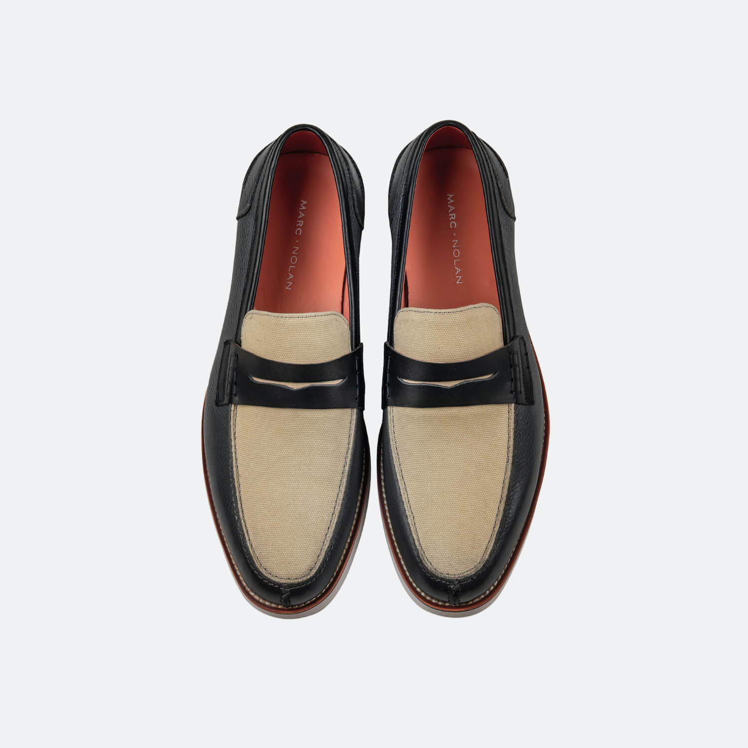 Calum Black Patent Leather Penny Loafers - Leather - Size: 15 by Marc Nolan