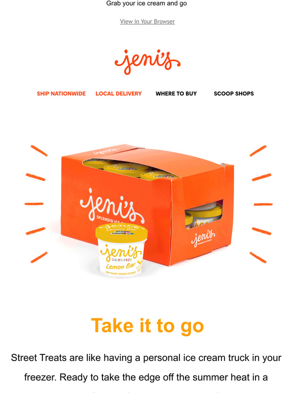 Jeni's Ice Creams Hit the Street Treats Milled