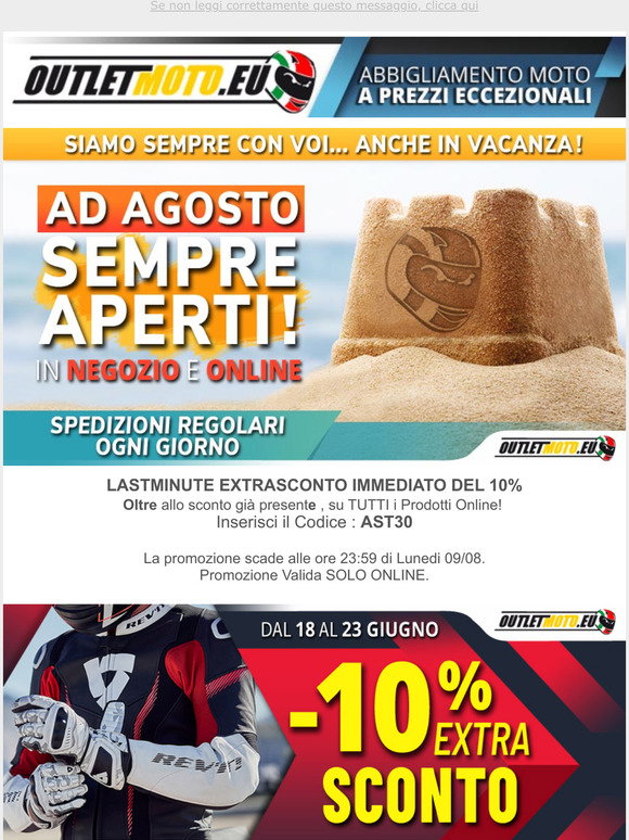 Outletmoto: 10 EXTRA SCONTO Immediato - Outlet Berik Fino al 60% di Sconto  | - Spedizione Gratis | Milled