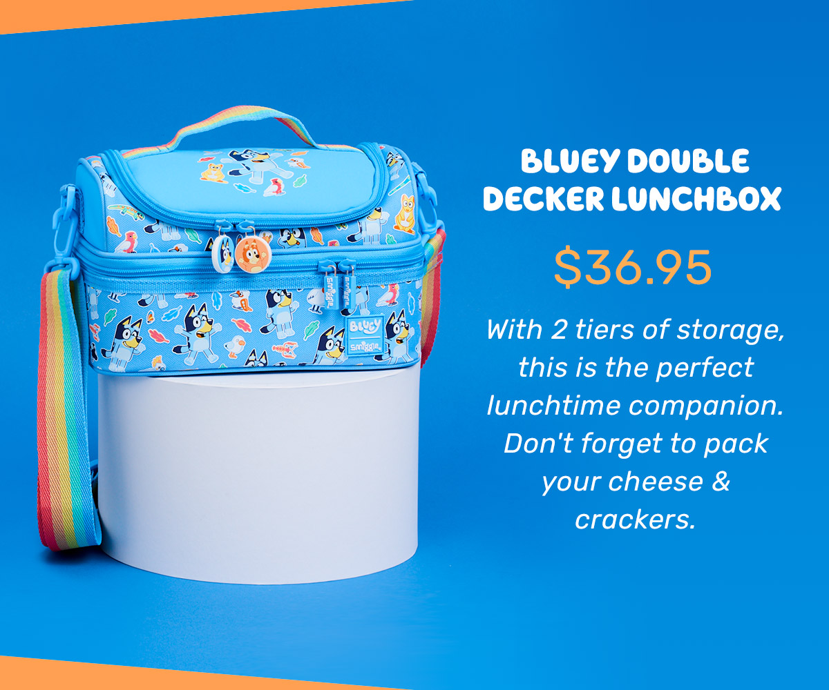 Smiggle releases limited edition Bluey range of lunchboxes and backpacks