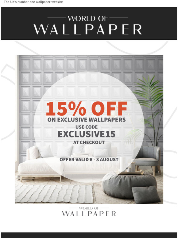 Make it Exclusive! Get 15% Off on Exclusive designs this weekend at WOW