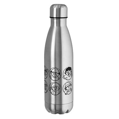 Mainzelmännchen Thermoflasche silber