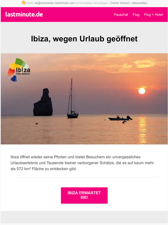 Ibiza, wegen Urlaub geffnet