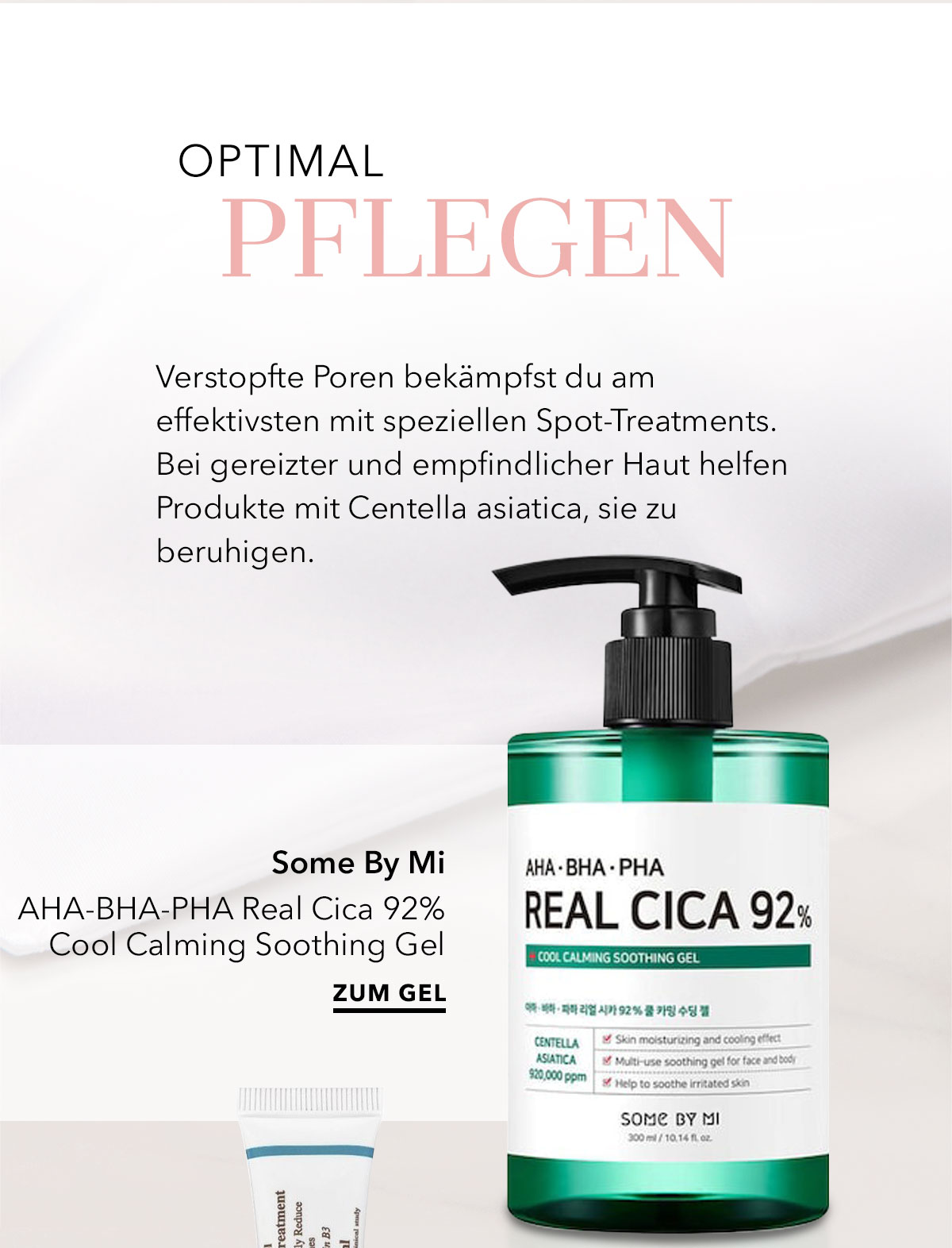 Some By Mi AHA-BHA-PHA Real Cica 92% Cool Calming Soothing Gel
