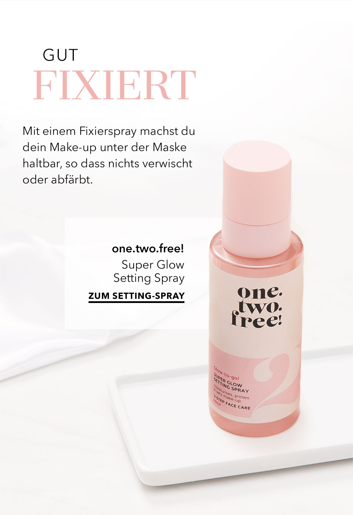 one.two.free! Super Glow Setting Spray