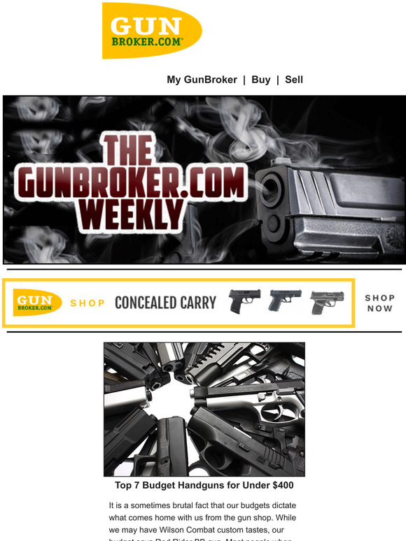 Gunbroker Email Newsletters Shop Sales, Discounts, and Coupon Codes