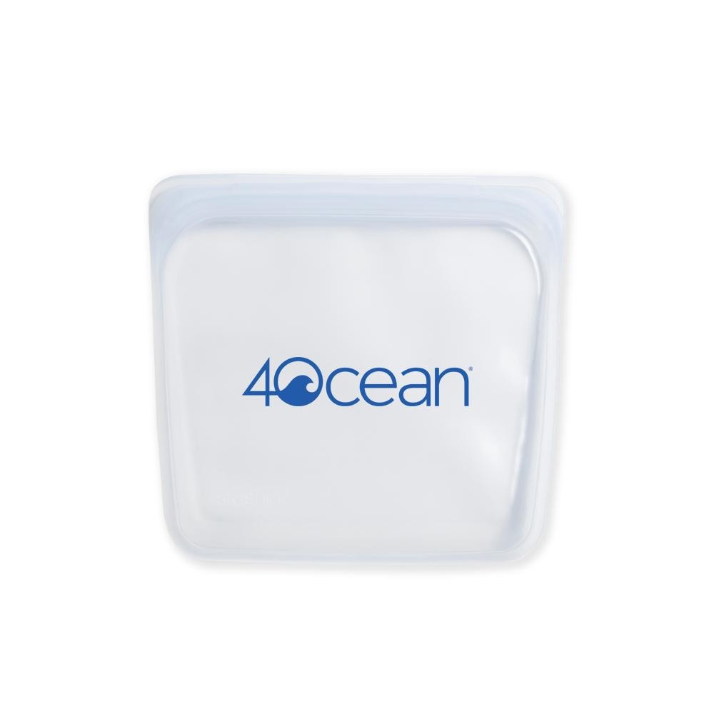 4ocean x Stasher Reusable Storage Bag - Sandwich Size (15 fl. oz.)