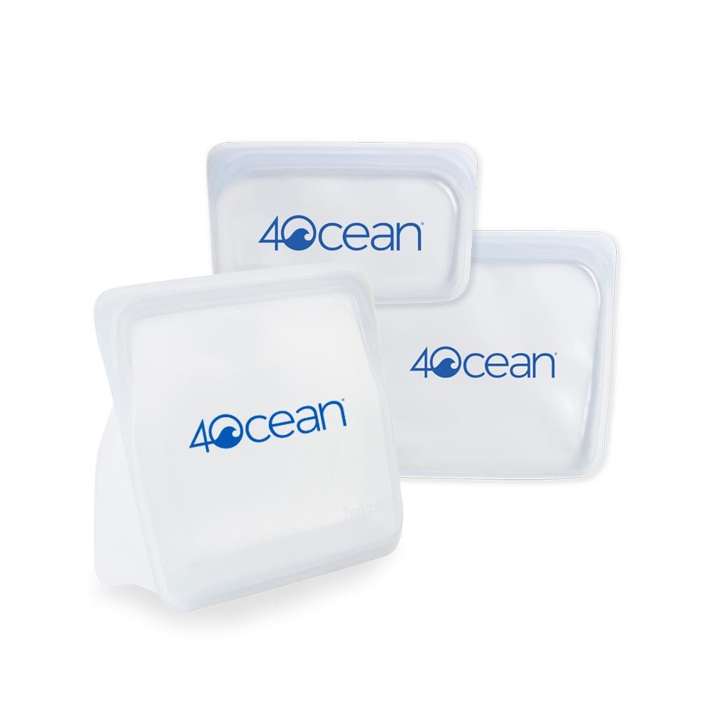 4ocean x Stasher Reusable Storage Bag Bundle