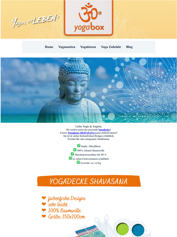  yogabox Infoletter #21/2021  20% Rabatt Yogadecke SHAVASANA  Produktempfehlungen fr Dich  Blog News 