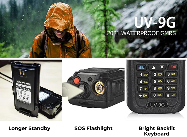 Radioddity Meet the Baofeng UV9G Waterproof GMRS Radio! Milled