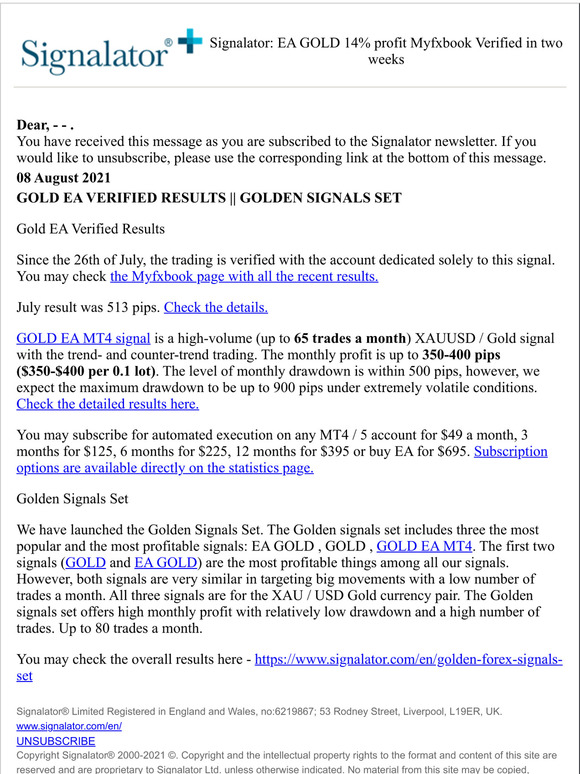 Signalator Limited Signalator 5 New Ea Launched Free Indicators And Signals Milled