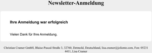 Anmeldebesttigung