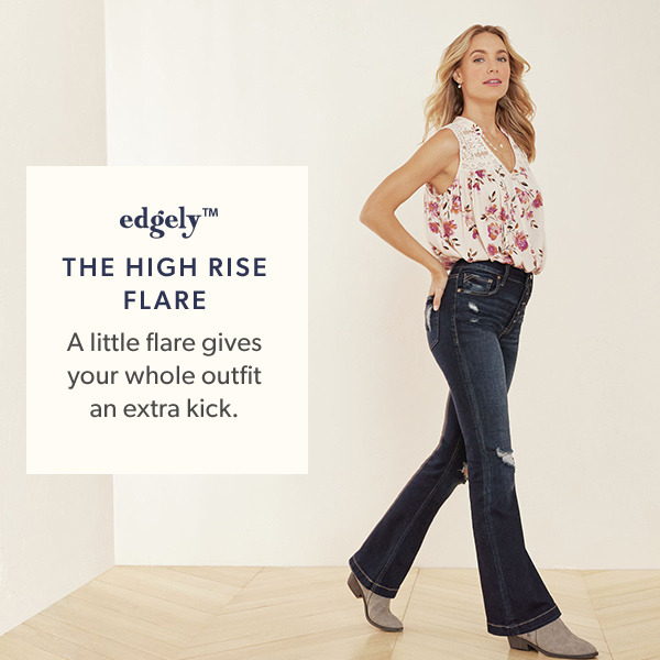 edgely™ Mid Rise Flare Jean