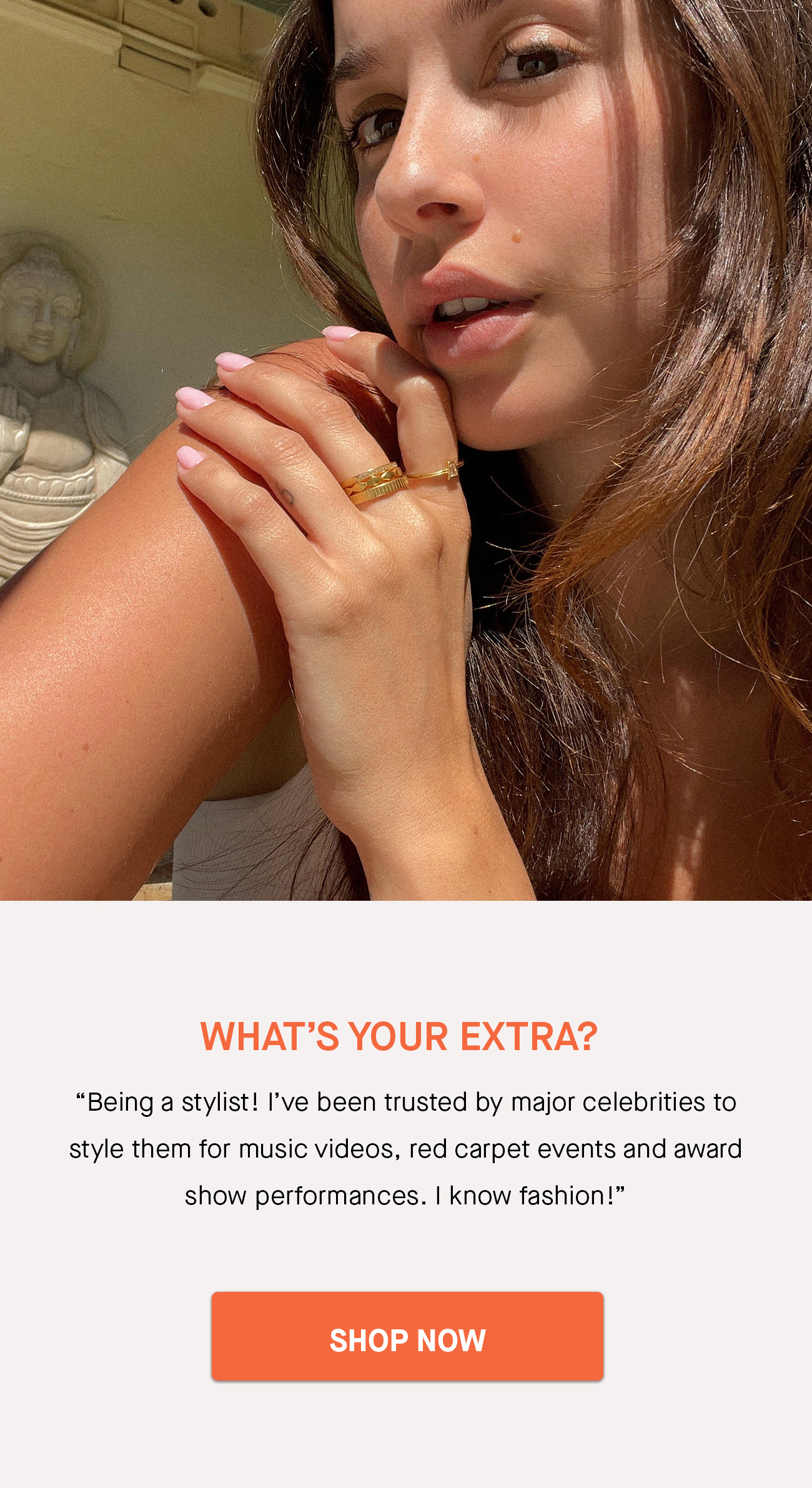 What's your extra? Being a stylist!