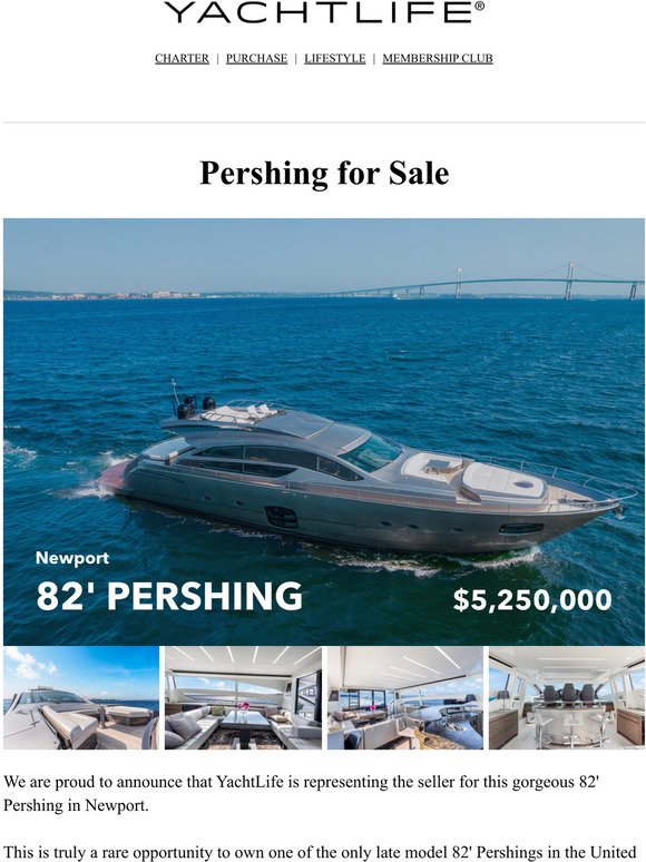 2018 Pershing 82 For Sale + 72' Ferretti in the Amalfi Coast