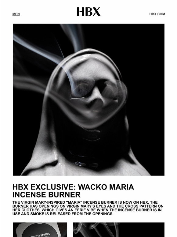 HBX: Limited Edition: Wacko Maria Incense Burner Exclusively HBX: Limited Edition: Wacko Maria Incense Burner Exclusively