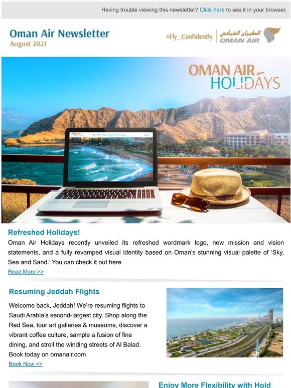 Oman Air Newsletter August 2021