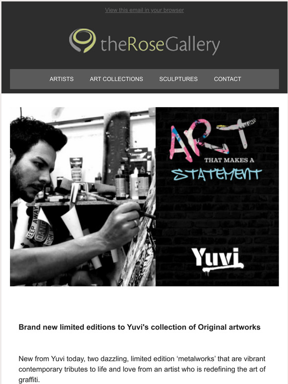 New from Yuvi, the artist who is redefining graffiti