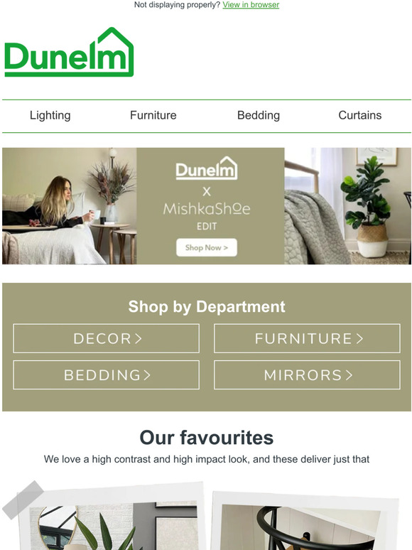 dunelm Our NEW edit has arrived Milled