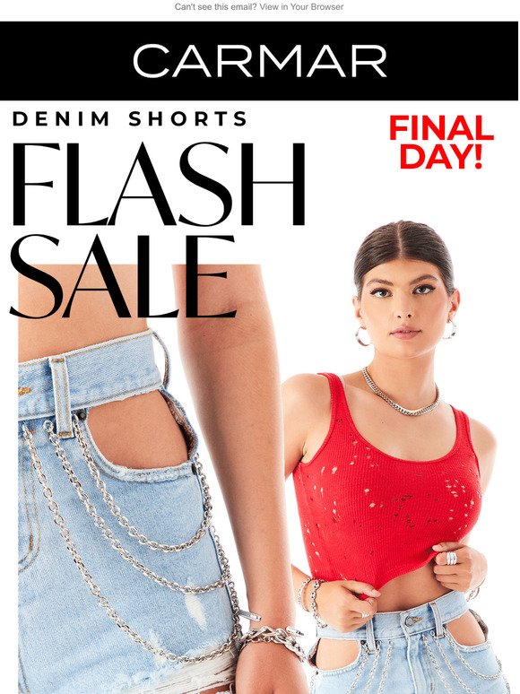 FINAL DAY! Take An Extra 33% OFF All Denim Shorts