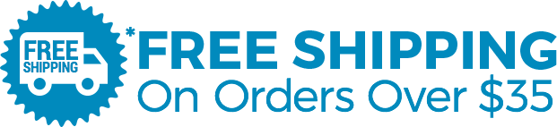 FREE Shipping On Orders Over $35!