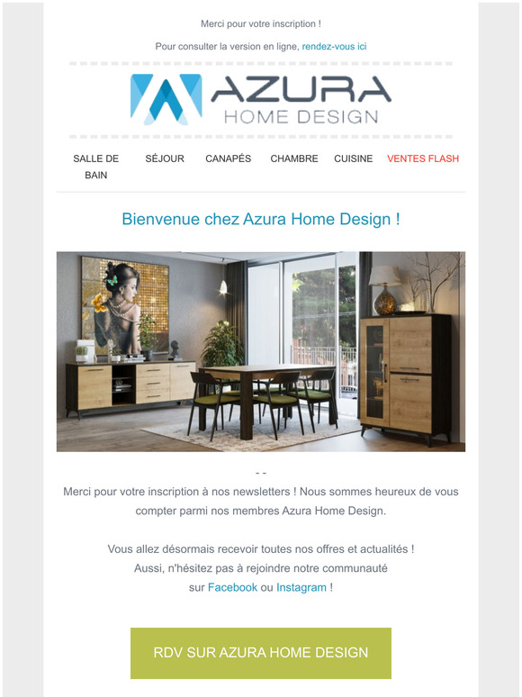 Bienvenue chez Azura Home Design !