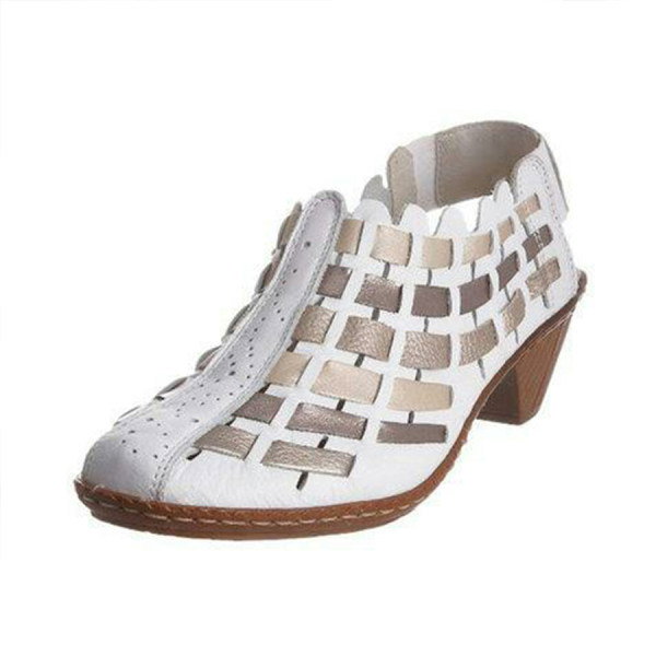 Color Block Round Toe Date Travel Pumps - ShoesSee.com