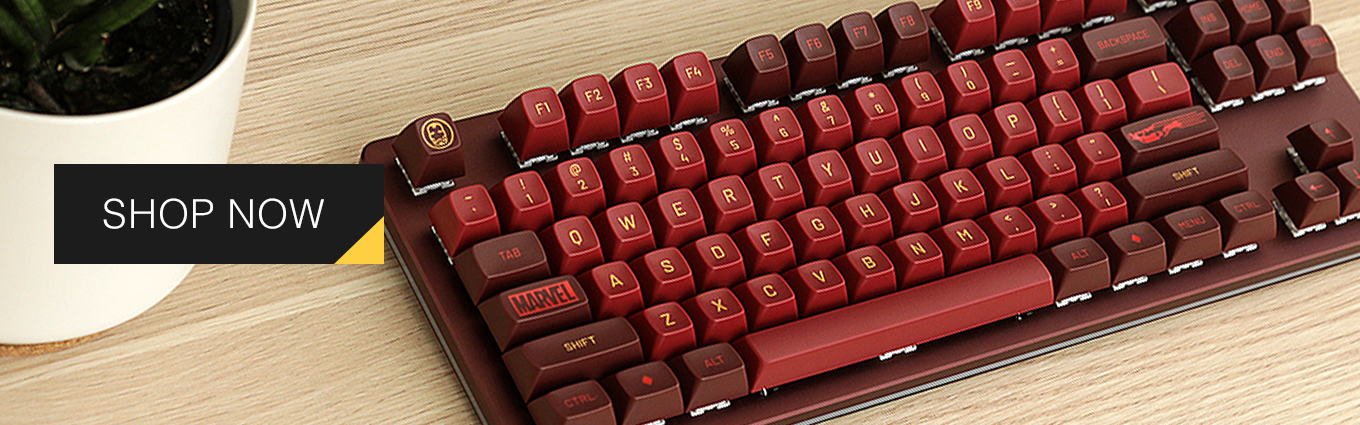 Drop: Now In Stock: Drop + Marvel Iron Man Keycaps | Milled