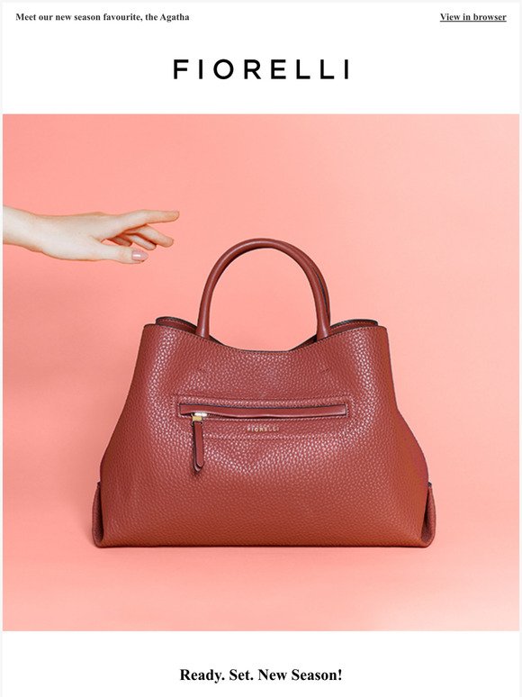 FIORELLI RED FAUX Leather Handbag £7.99 - PicClick UK