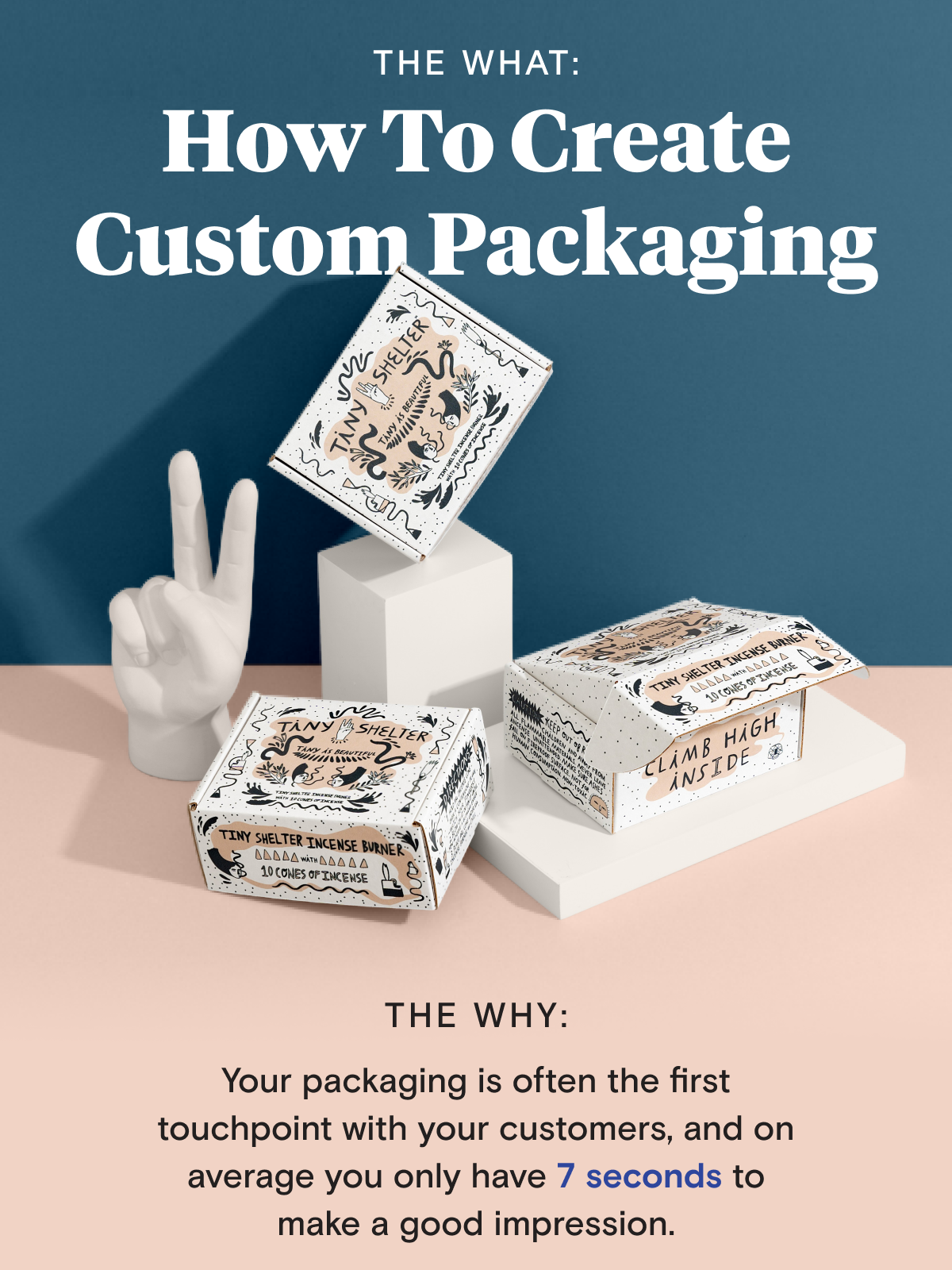 The What: How To Create Custom Packaging The Why: Your packaging is often the first touchpoint with your customers, and on average you only have 7 seconds to make a good impression.