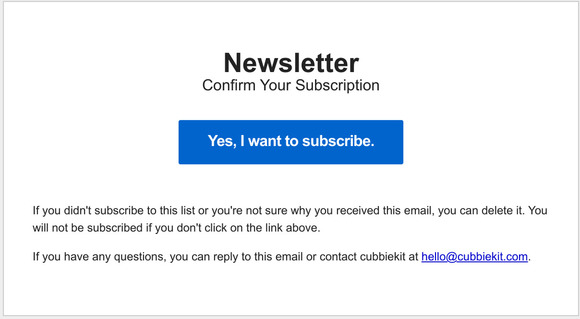 Confirm Your Subscription