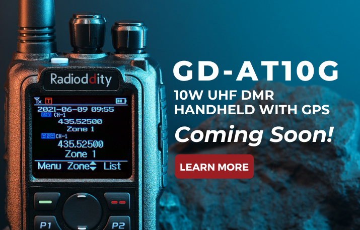 Radioddity: Launching Soon: Radioddity GD-AT10G UHF DMR Radio | Milled
