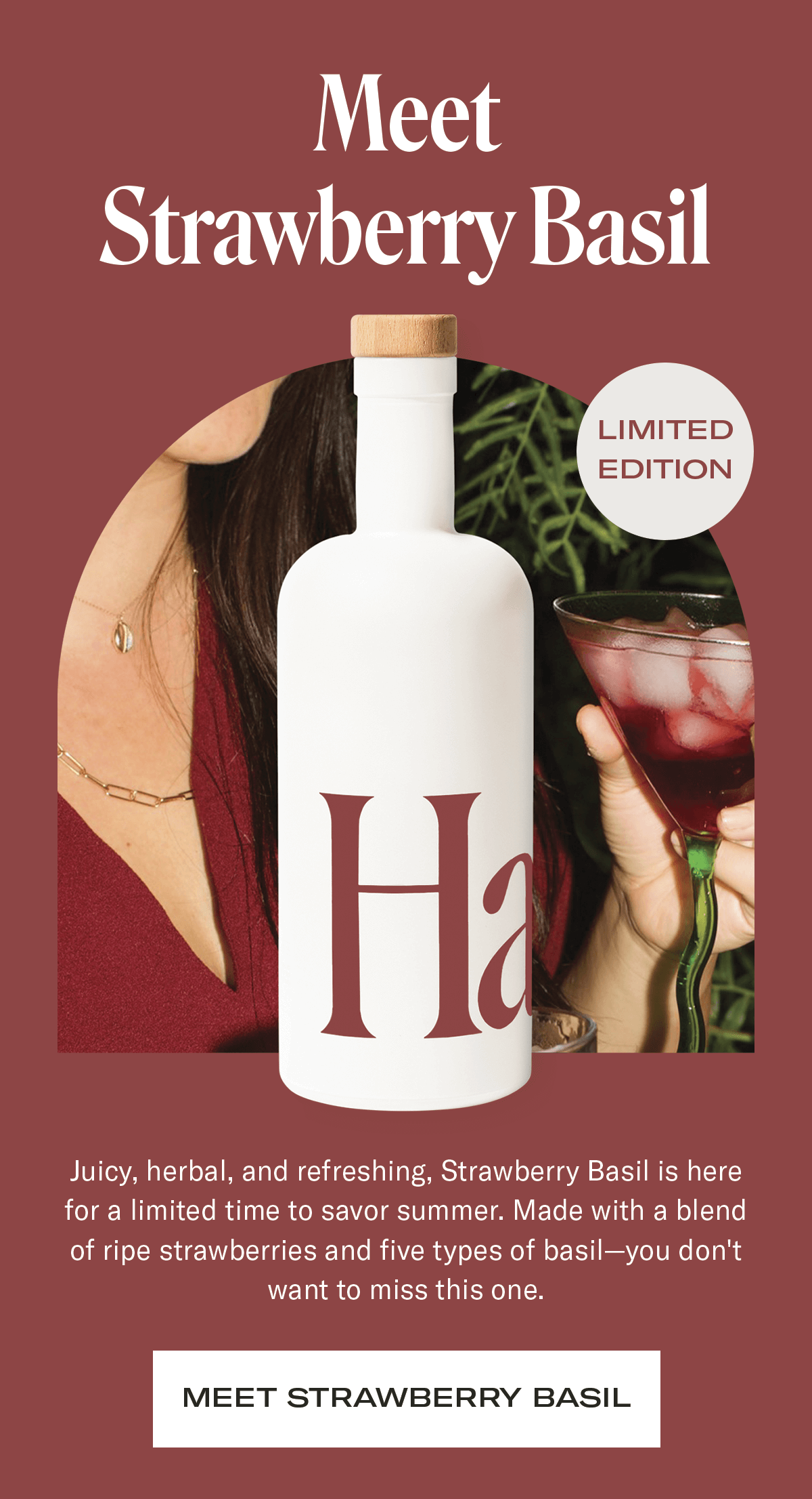 drink.hu Introducing Strawberry Basil Milled