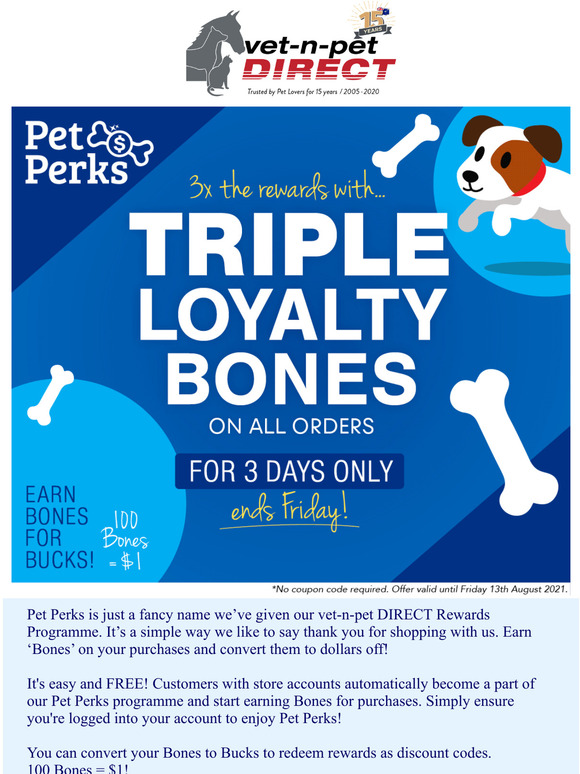 Ready...Set...Shop!  3X the Rewards for 3 Days!!