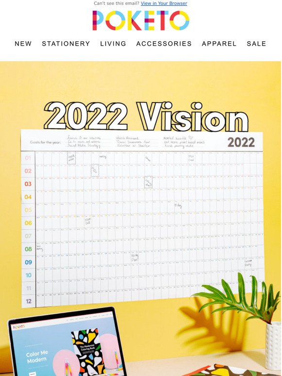 Poketo Meet The 2022 Poster Calendar Milled